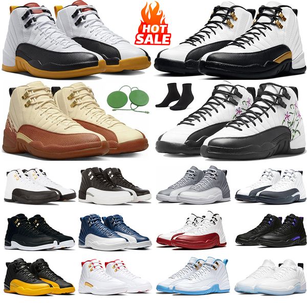 

2022 men basketball shoes 12 12s taxi super bowl lagoon pulse twist indigo cherry dark concord fiba university gold utility fashion trainers