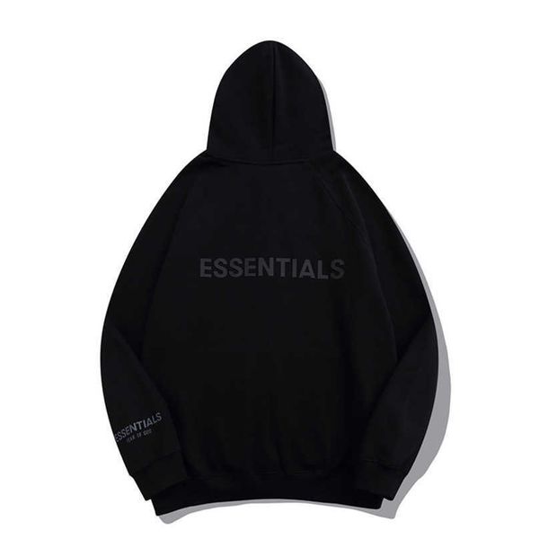 

men's essentials luxury tracksuits sweatshirts fashion zipper hoodies men women sportswear pant suit hooded sweater casual pullover co, Black