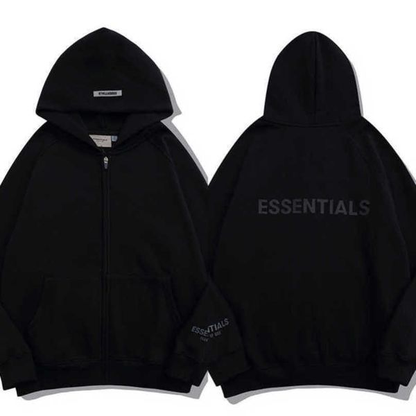 

luxury men's essentials tracksuits sweatshirts fashion zipper hoodies men women sportswear pant suit hooded sweater casual pullover co, Gray