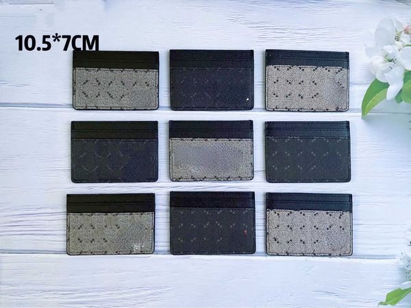 

card holders brand designer design small card with multi slot animal pattern for men and women couple's style size, Brown;gray