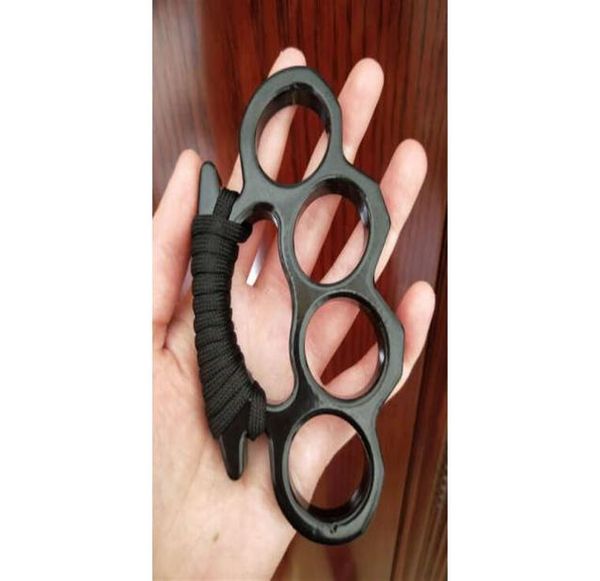 

original aluminium alloy finger buckle protective gear four finger ring selfdefense tools brokenwindow knuckle duster upuo