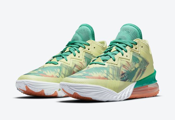 

lebrons 18 low lebronold palmer men basketball shoe 2022 18s acg time machine bred black white barely green purple pulse mens sneakers with