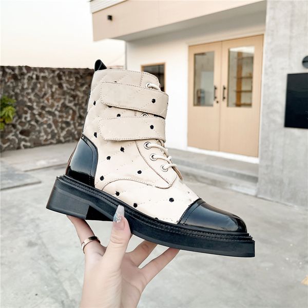 

luxury design boots channel fashion women retro decoration winter warm snow non slip high heel martin knight tassel casual socks boots 09-04, Black