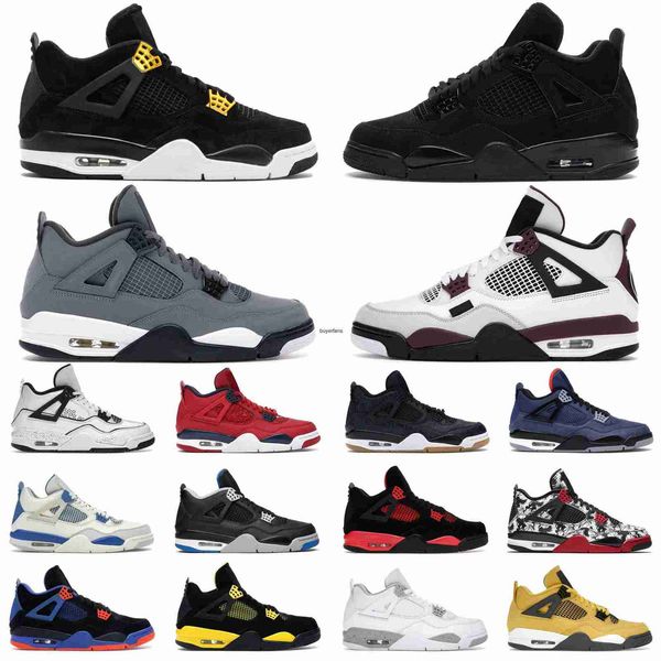 

outdoor shoes basketball shoe woman mens 4s alternate punch thunder union brigade white black cat men women trainers size 36-47