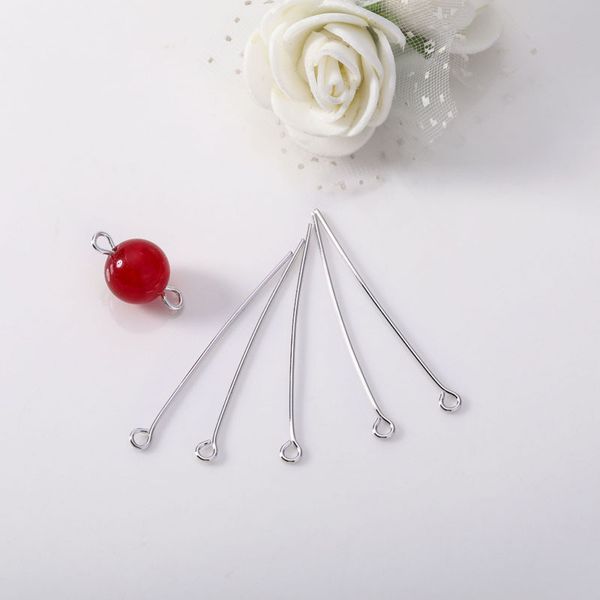 

white gold color eye pins for jewelry making diy crafts findings wholesale, Silver