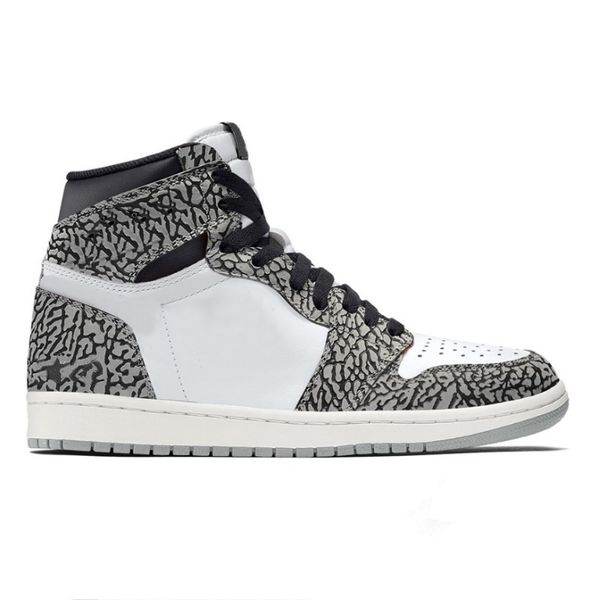 

high-quality jumpman 1 1s basketball shoes with box men women starfish white cement og dark mocha chicago lost and found mid dutch gr, Black