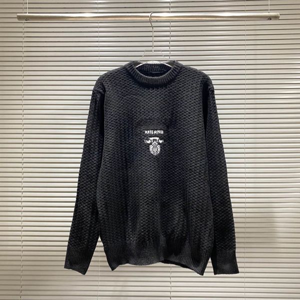 

men's sweaters designer sweater printing men sweaters t shirt quality round long letter sleeve embroidery pullover s-2xl, White;black