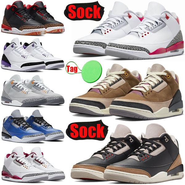

jumpman 3 3s fire red basketball shoes for mens womens black gold dark iris desert elephant unc cardinal red cool grey men trainers sports s