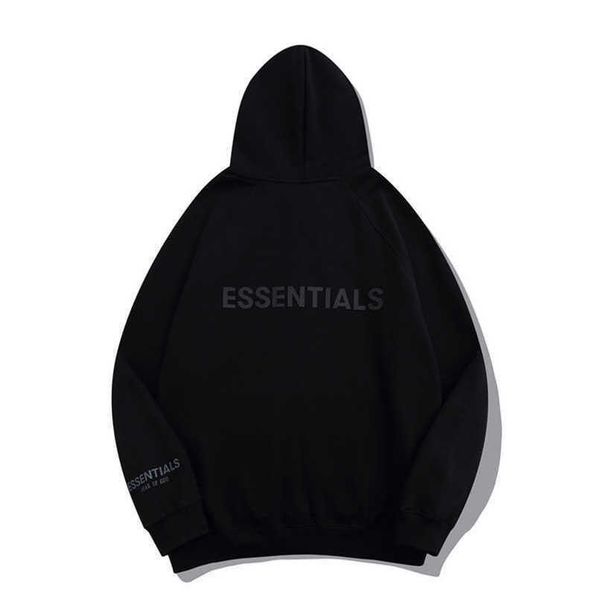 

essentials men's luxury tracksuits sweatshirts fashion zipper hoodies men women sportswear pant suit hooded sweater casual pullover co, Black