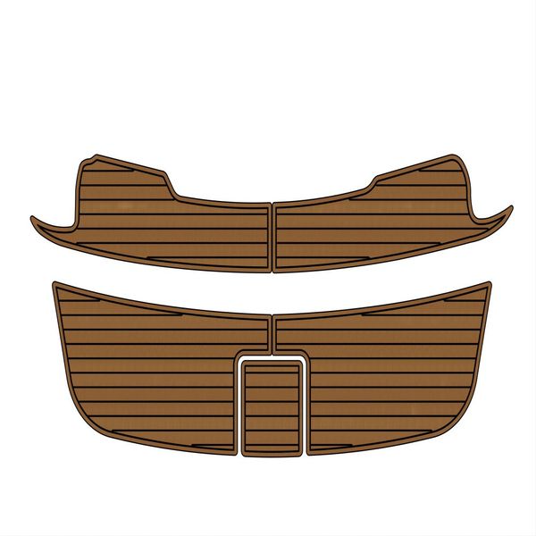 

quality sea ray 370 sundancer swim platform pad boat eva foam faux teak deck floor mat