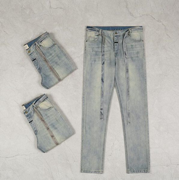 

men's jeans european american street casual fashion brand slim fit motorcycle jean highs quality designer jeans, Blue