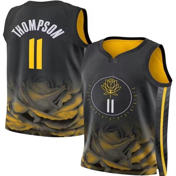 

stephen 30 curry basketball jersey klay 11 thompson james wiseman anniversary jerseys 11 33 new, Black;red
