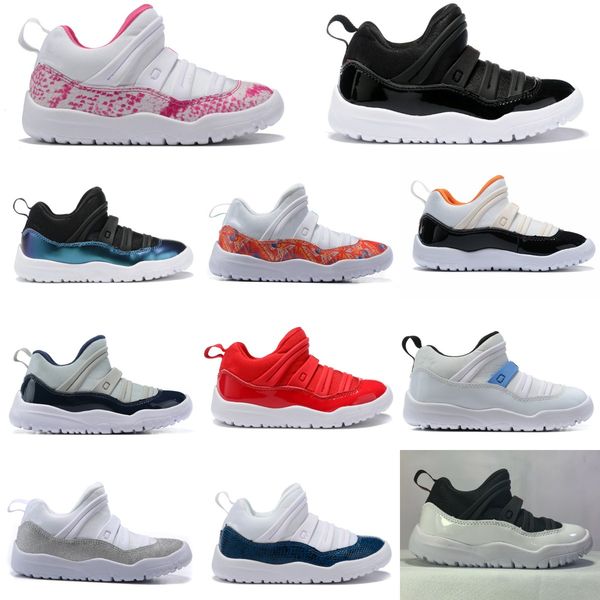 

11s black designer kids shoes boys 11 grey sneaker basketball cherry slip-on trainers toddler infants children baby kid youth boy girl big s