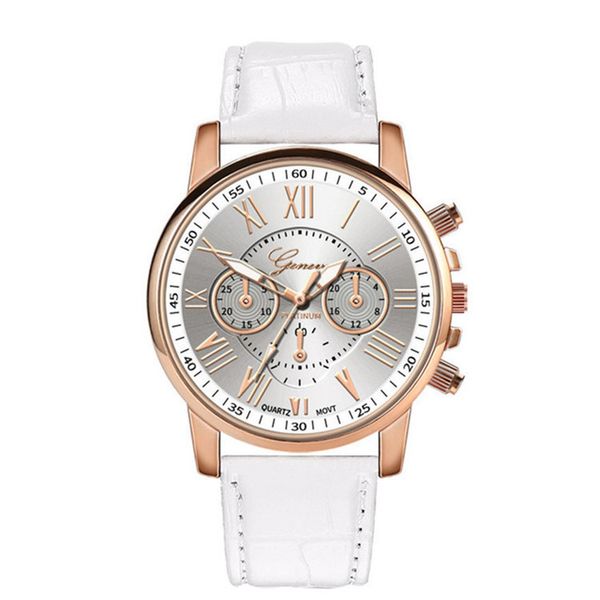 

fashion geneva quartz watch colorful belt watch men's couple women's, Slivery;brown