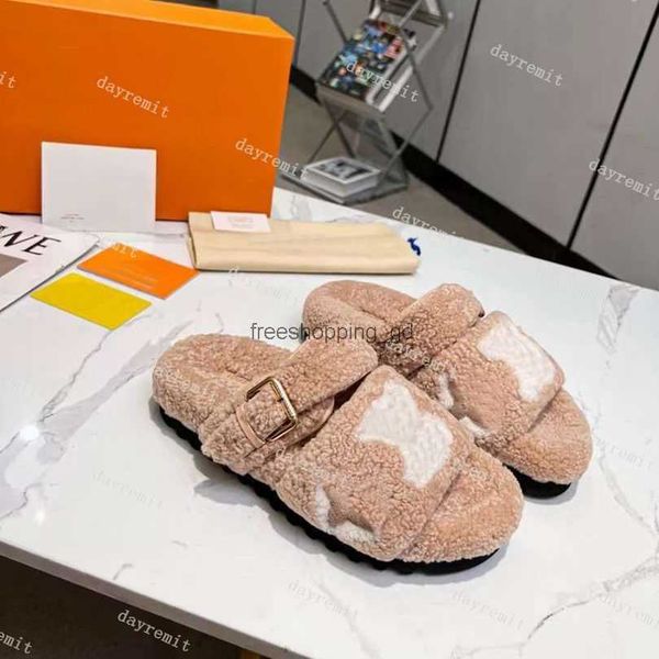 

lvity sandal 2023 designer paseo comfort flat sandal s women slippers wool slides aaaaa 2023 size 35- wom