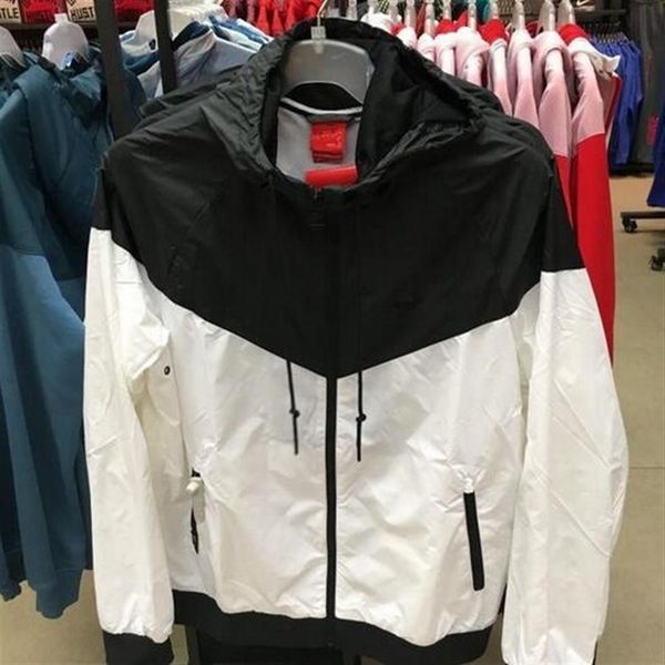 

men women famous desinger sweatshirts hooded autumn long sleeve zipper windbreaker sportwear workout men's jackets windcheater1845, Black;brown