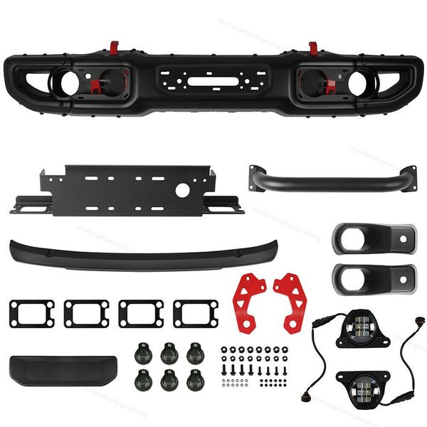 

purple tire caps front bumper w/ fog lights for 2018-2020 10th jeep wrangler jl rubicon gladiator