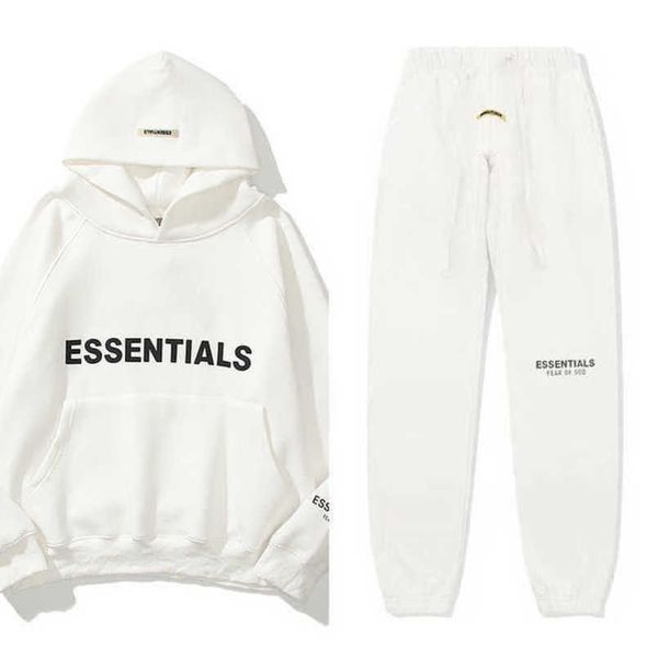 

men's essentials luxury tracksuits sweatshirts hoodies fashion letter men women sportswear pant suit hooded sweater casual pullover co, Gray