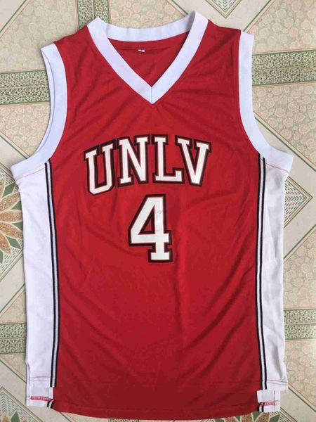 

college basketball wears ncaa unlv university of nevada las vegas larry johnson jersey summer muscle fitness brothers vest men's outdoo, Black