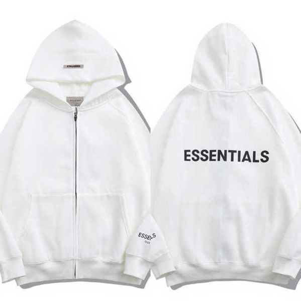 

men's luxury essentials tracksuits sweatshirts fashion zipper hoodies men women sportswear pant suit hooded sweater casual pullover co, Black