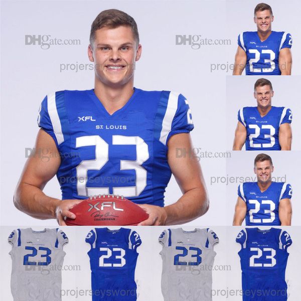 

2023 st. louis battlehawks jerseys aj mccarron nick tiano mataeo durant brian hill kareem walker marcell ateman hakeem butler george campbel, Black;red