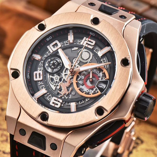 

2022 most popular classic fashion watch waterproof multi-functional outdoor sports diving leisure business aaaaa gift 42mm, Slivery;brown