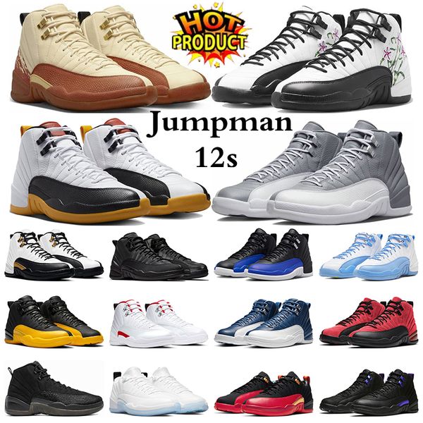 

men basketball shoes 12 12s mens sneakers muslin floral royalty taxi twist cherry playoffs dark concord winterized jumpman trainers sports