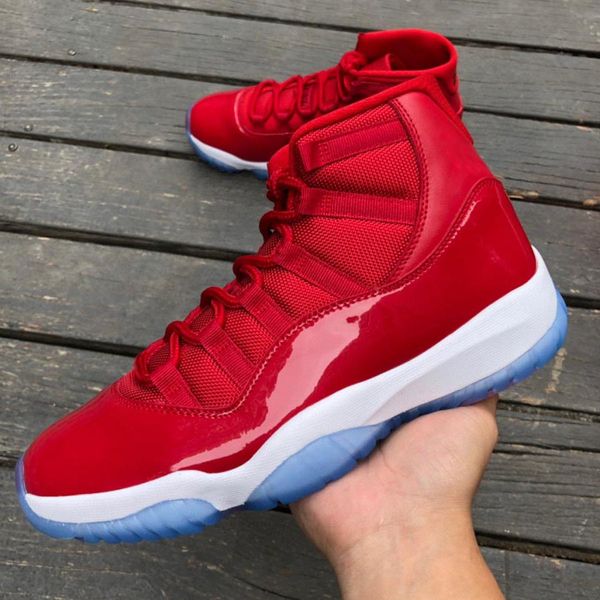 

authentic 11 wine like 96 shoes 11s gym red/black-white real carbon fiber men women sports basketball sneakers with original box 378037-623