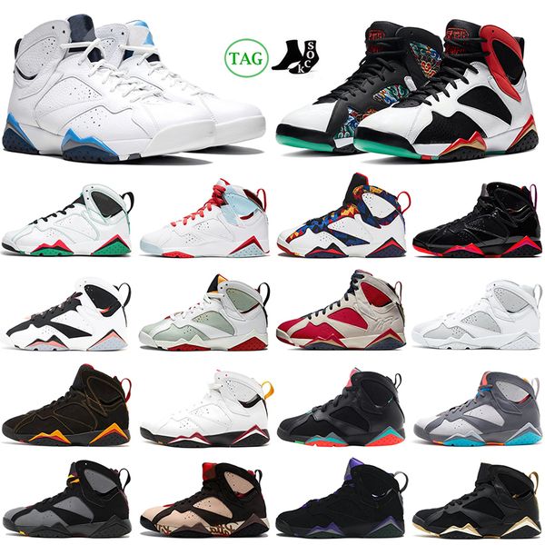 

jumpman 7s men basketball shoes 7 patent leather flint french blue trophy room lava china golden moment mens womens trainer outdoor