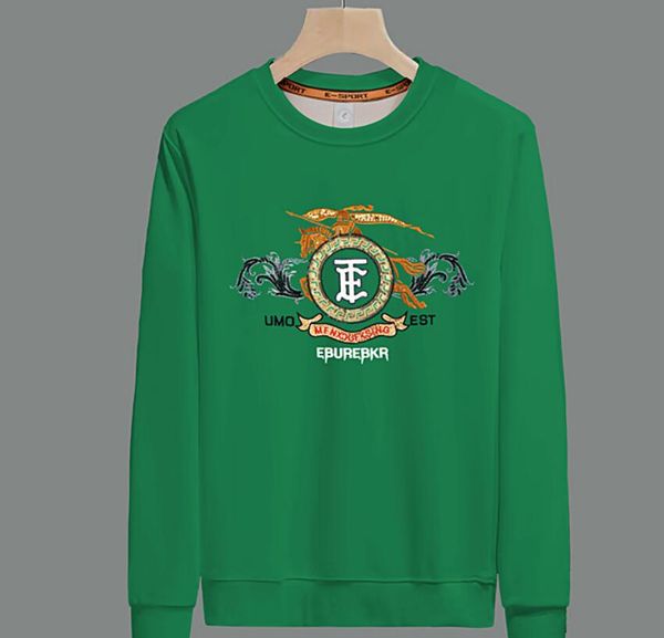 

002023 new men's hoodies sweatshirts crew neck sweater autumn fashion brand men high end luxury embroidery sequins european long dslh, Black