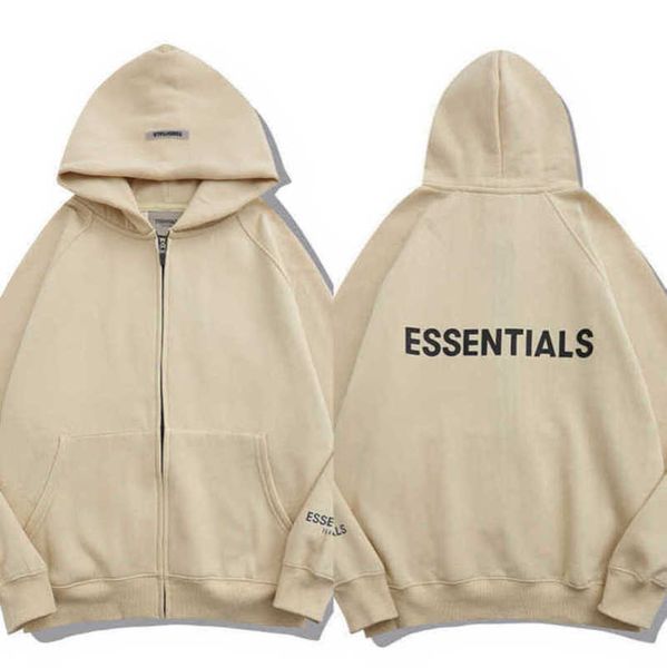 

essentials men's luxury tracksuits sweatshirts fashion zipper hoodies men women sportswear pant suit hooded sweater casual pullover co, Black