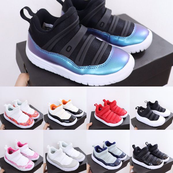 

kids athletic basketball shoes 11 fashion sneaker 11s infants running herry trainers boys baby kid youth toddler sports black grey