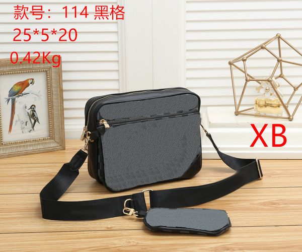 

luxury tote shoulder bag purse designer handbag messager bags brand crossbody totes pu leather #114 womens 25cm old flower mens damier