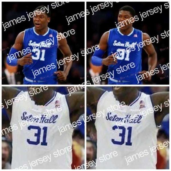 

college basketball wears nik1 stitched custom 15 taurean thompson 21 ike obiagu 22 myles cale 23 sandro mamukelashvili seton hall pirates me, Black