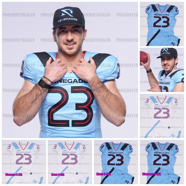 

arlington renegades 2023 xfl football jersey drew plitt kyle sloter otaro alaka flynn nagel marquette king keenan forbes curtis weaver jake, Black;red