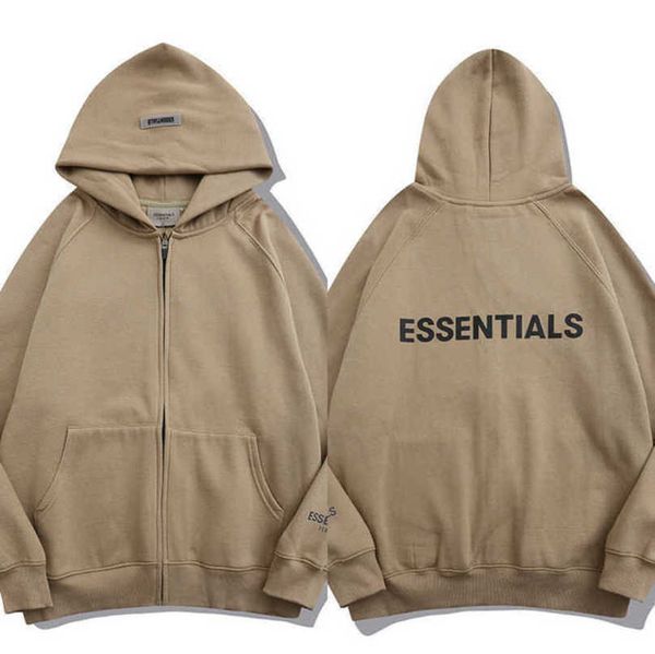 

luxury men's essentials tracksuits sweatshirts fashion zipper hoodies men women sportswear pant suit hooded sweater casual pullover co, Black