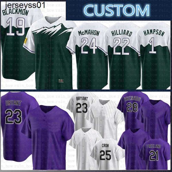 

custom rockies baseball jersey charlie blackmon kris bryant c.j. cron yonathan daza alan trejo raimel tapia brendan rodgers elehuris montero, Blue;black