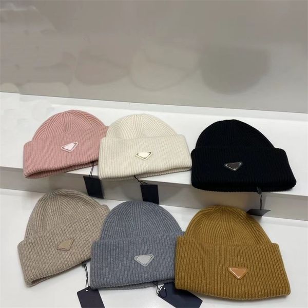

black designer hat fitted mens hat luxury beanie solid color kid head warm ski gorro winter and autumn lady fashionable father day gift pink, Blue;gray