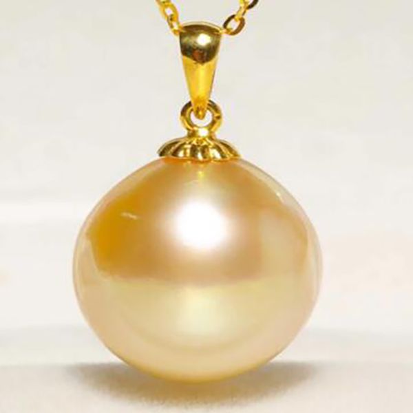 

fashion jewelry 16mm gold shell pearl holiday pendant necklace, Silver