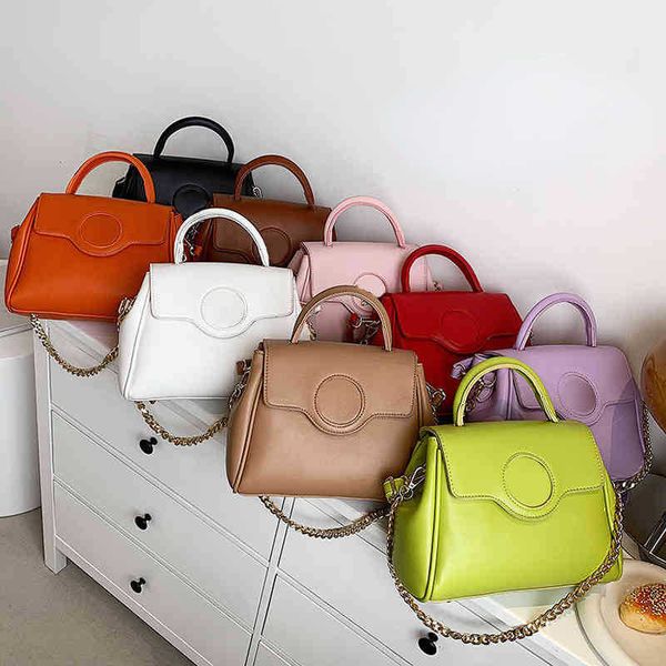 

spring and summer new women handbag single shoulder bag messenger chain bag women's bag candy color 220426