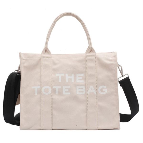 

women zipper shoulder bags canvas large tote bag cloth shopper letter printing crossbody handbag266c