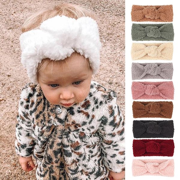 

bowknot baby headband soft cotton girl hair bands new born children headwraps knot turban girls hair accessories, Slivery;white