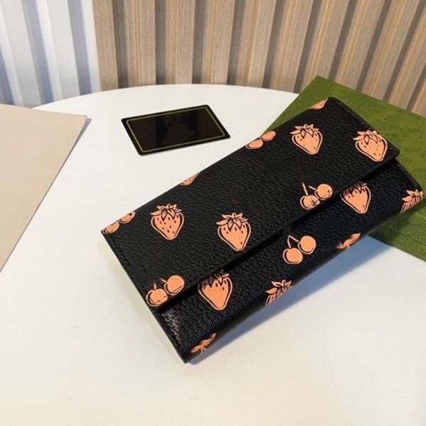 

long wallets card holders coin purses fashion luxurys designers #9662, Red;black