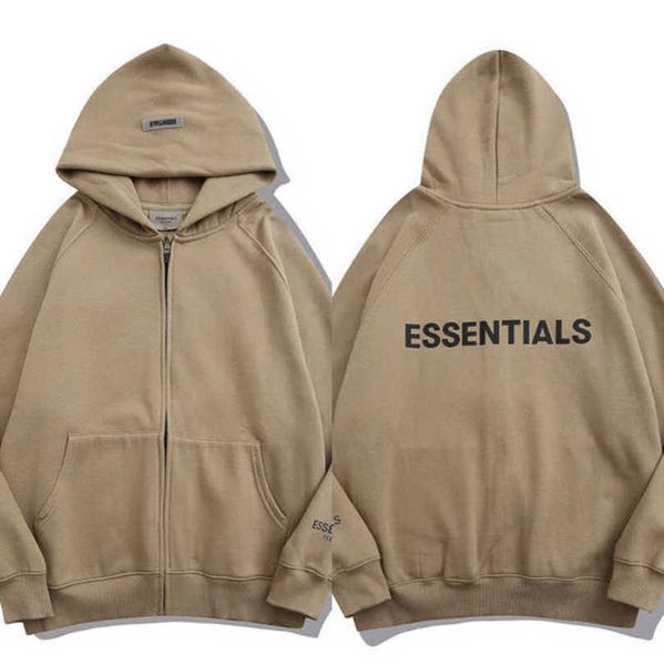 

men's luxury essentials tracksuits sweatshirts fashion zipper hoodies men women sportswear pant suit hooded sweater casual pullover co, Black