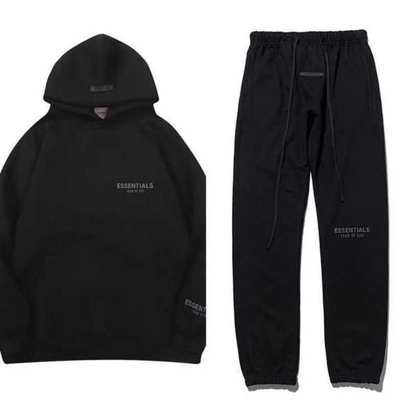 

men's essentials luxury tracksuits sweatshirts hoodies fashion letter men women sportswear pant suit hooded sweater casual pullover co, Gray