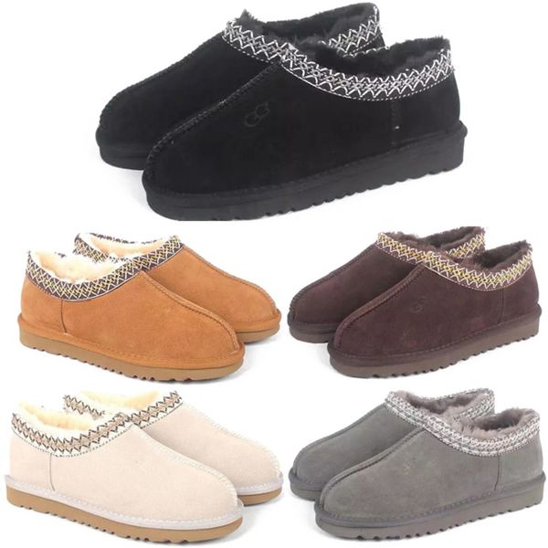 

designer snow boots winter warm slipper men women classic chestnut brown triple black beige grey indoor mini boot platform thick bottom shoe