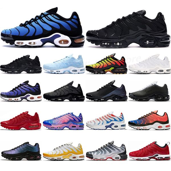 

plustn designer shoes custom casual running shoes classic tnplus trainers sneakers tn size 40-46 for male m01, Black