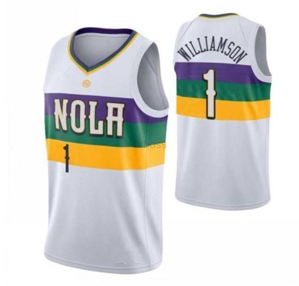 

basketball jerseys college basketball wears men zion 1 williamson nop pelican new orlean brandon ingram cj mccollum jonas valanciunas herber, Black