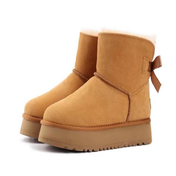 

mini ultra australia womens snow boot tazz slipper tasman designer boots fur slides classic platform booties suede wool winter warm shoes ug, Black