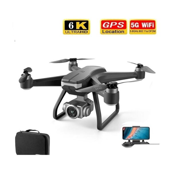 

Aircraft Electric/Rc F11 Pro 4K Gps Drone With Wifi Fpv Dual Hd Camera Professional Aerial Pography Brushless Motor Quadcopter Vs Sg Dhcop fessional